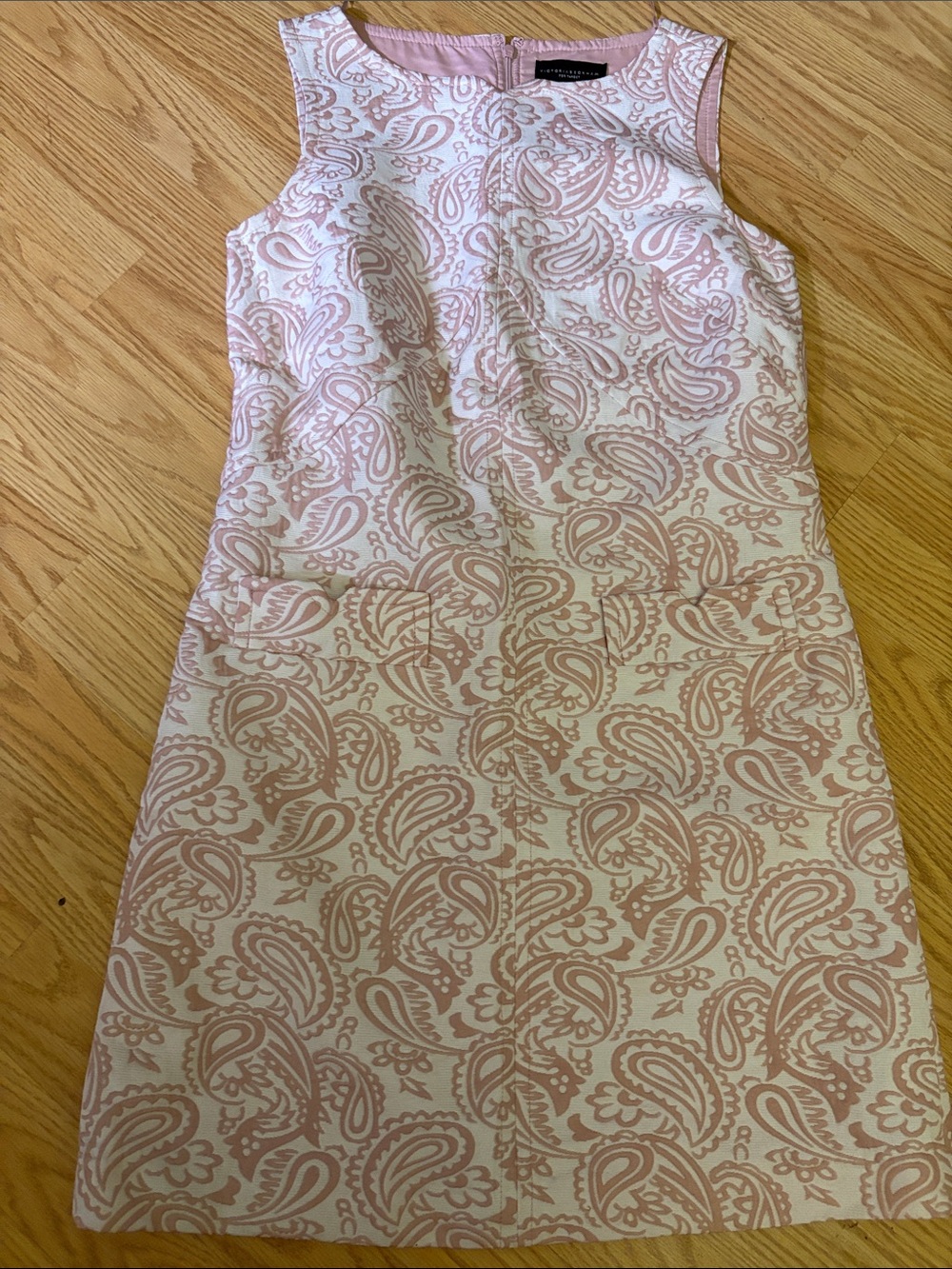 Victoria Beckham for Target Sleeveless Paisley Shift Dress - Pink & White